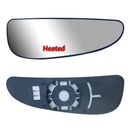 Replacement Passenger Right Side Extension Long Arm Mirror Lower Convex Small Glass Heated with Back Plate for Ram Promaster 1500 2500 3500 from 2010 to 2023