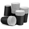 HOT BARGAINS, 50 X 8oz Black Insulated Takeaway Disposable Double