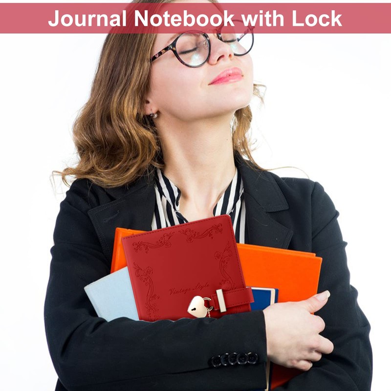 Mousbull Lock Diary with Key and Pen for Girls, 192