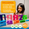Skoolzy Number Blocks & Counting Coins 44 Piece Set, Toddler