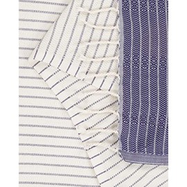Sand Cloud Turkish Towel - Peshtemal Cotton - Great for Beach or as a Blanket - The Letoon (Navy)