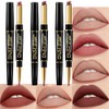 BINGBRUSH 2 IN 1 Lip Liner & Lipstick Makeup Set,
