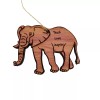 HipFlaskPlus Elephant Teach Love Inspire - Cedar Ornament