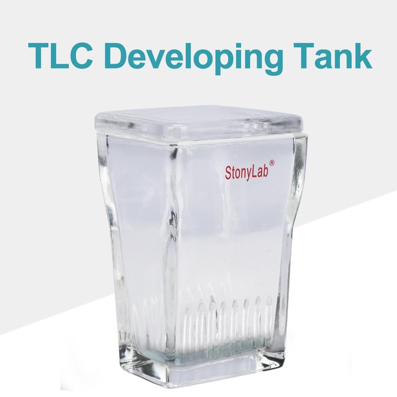 stonylab TLC Development Tank, Borosilicate Glass, TLC Display Chamber, Small