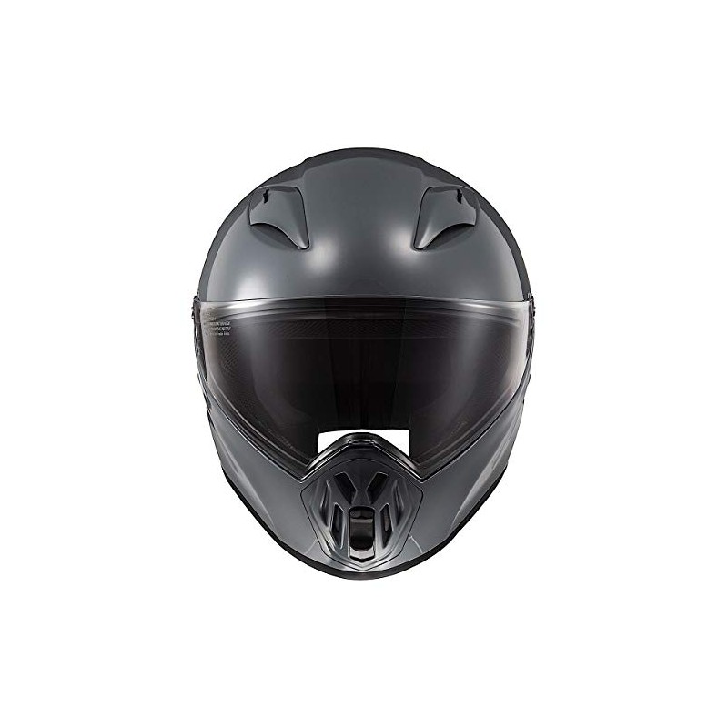 LS2 Helmets Street Fighter Helmet (Gloss Battleship Gray - Medium)