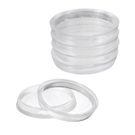 sourcing map 8 Pcs Round Furniture Caster Cups, 1-7/8" Plastic Furniture Pads Floor Protectors for Carpet Floors