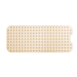 TIKE SMART Extra-Long Non-Slip Bathtub & Shower Mat 39”x16” (Smooth/Non-Textured Tubs Only) Safe, Clean, Machine-Washable, Superior Grip&Drainage, Vinyl, Transparent Light Brown