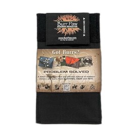 Burr Paw Burr Removal Tool for Dogs, Clothes, Horses and Hunting Gear - Multi-Purpose Deburring Accessory for Removing Sticky Burrs (Black)