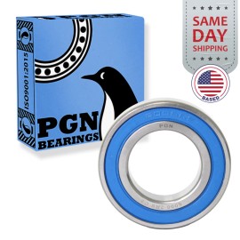 PGN Bearings 6006-2RS Premium Rubber Seal Ball Bearing C3 EMQ, 30x55x13, 6006 2RS 6006rs