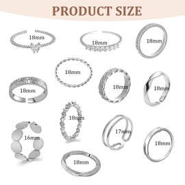 LOCCY 12-16 Pieces Vintage Silver/Gold Knuckle Rings Set for Women Teen Girls, Boho Snake Stackable Finger Rings Adjustable Bohemian Stackable Joint Finger Rings, Gold plated copper, No Gemstone