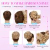Hairro Messy Bun Hair Piece Remy Human Hairpiece DIY Wrap