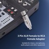 Lrbners XLR Female to RCA Female Adapter, 3pin XLR Professional