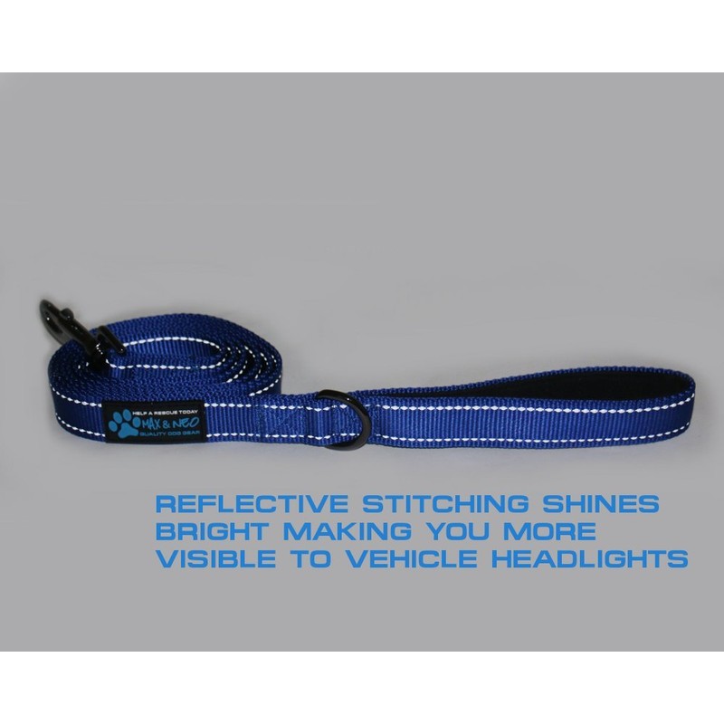 Max and Neo Reflective Nylon Dog Leash - We Donate