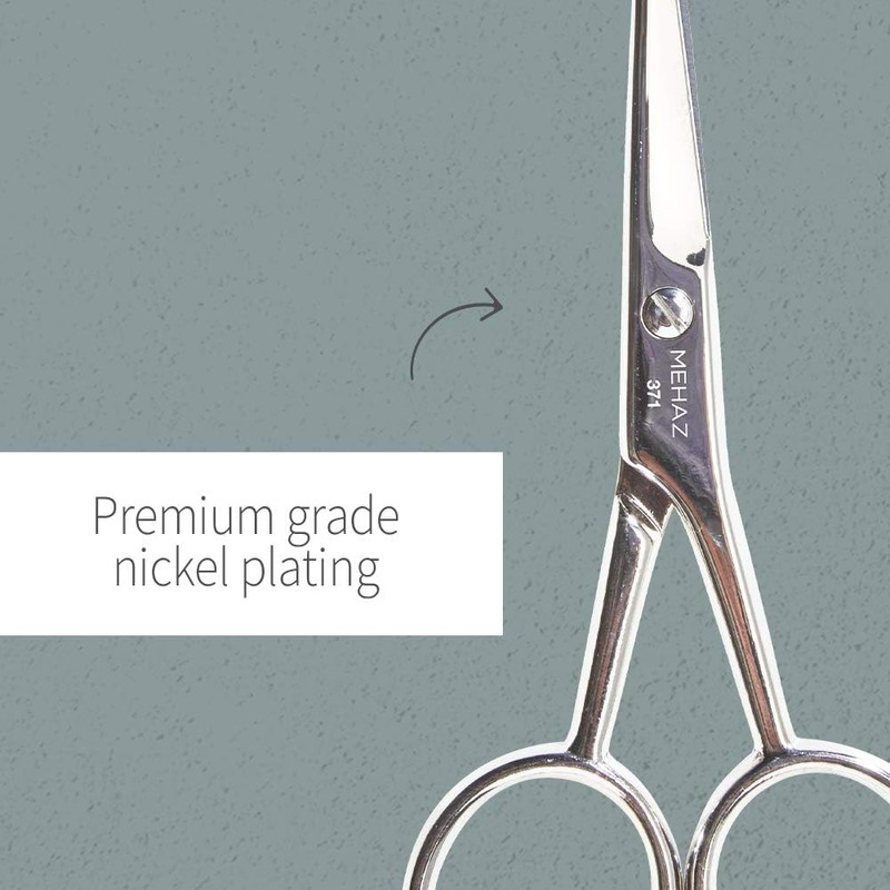 Mehaz Eyebrow & Moustache Scissors Nickel