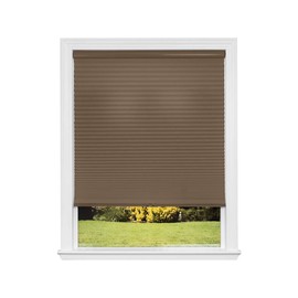 Artisan Select No Tools Custom Cordless Cellular Light Filtering Shades, Mocha, 61 1/2 in x 72 in