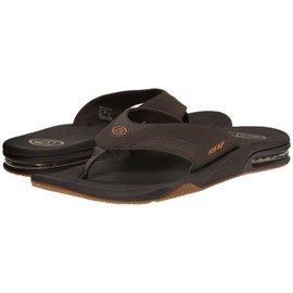 Reef Men's Fanning Speed Logo, Brown Gum, 10 M US