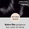Muun Champú Tinte Cabello Negro Colorante Amoníaco Cubrir Canas Minutos