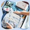 Sieral 40 Pcs Foldable Travel Hangers Plastic Portable Folding Clothes