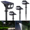 Flacchi Solar Lights Outdoor Waterproof - 2 Lighting Modes Solar