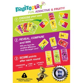 Barrel Aged Games: Fruitoplay - Zombie Fruit-Themed Card Game, Trick Taking & Set Collection, Couples & Family Game Night Ages 8+, 2-6 Players, 20 Min