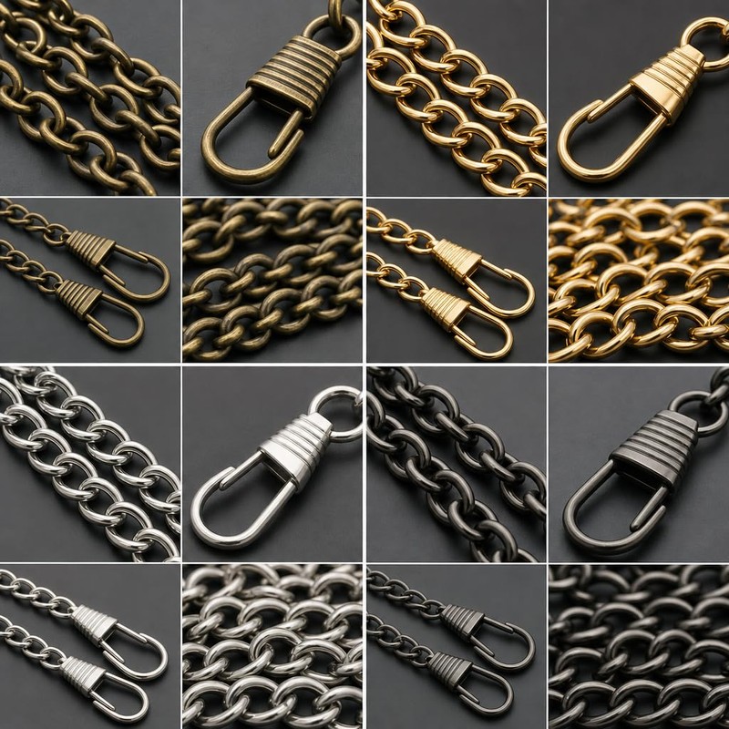 8Pcs Handbag Chain Strap 120cm, Shoulder/Handbag Chain, Bag Chain for
