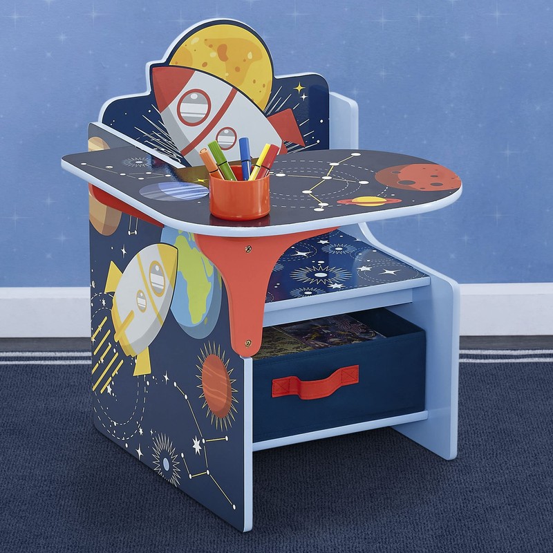 Delta Children Space Adventures Chair Desk with Storage Bin -