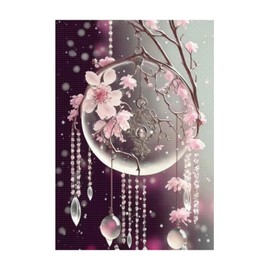 KiKiHong Diamond Painting Kits, Diamond Painting Dream Catcher Diamond Painting, Diamond Art Painting, DIY Cross Embroidery Painting Kits, Beginners, Wall Déco 30 x 40 cm