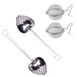 YUANHONGJIAN 4 Pack Tea Infusers Stainless Steel Mesh Tea Balls Serviceable Tea Filters for Tea Cups Mugs