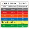 Petest 25ft Tie-Out Cable with Crimp Cover for Small Dogs