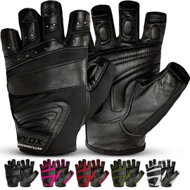 WYOX Weight Lifting Gloves for Gym Fitness Workout – Anti-Slip Padded Palm, Gym Gloves for Women & Men, Half Finger Exercise Gloves for Bodybuilding, Cycling, Rowing & Climbing Workout Equipment