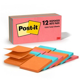 Post-it Pop-up Notas de 7.62 cm x 7.62 cm, colección Jaipur, Colección Cape Town