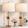 espidoo Modern Gold Bedside Table Lamp: Set of 2 Touch