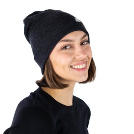 Merino Wool Beanie Hats for Men and Women – Cuff Wool Beanie Cap – Winter Hats for Men and Women Winter Essential (Charcoal Grey, Small-Medium)