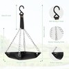 NiCoLa Hanging Leather Bird Feeder Tray for Outdoor Wild Bird