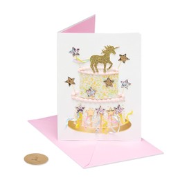 Papyrus 5721887 Greeting, 1 EA, Unicorn Cake Card