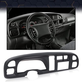PIT66 Dash Board Bezel Cover Compatible with 1998 1999 2000 2001 2002 Dodge Ram 1500 2500 3500 Instrument Panel Cover w/Vents