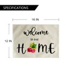 Welcome to Our Home Table Mats Set of 4,Vegetable Art