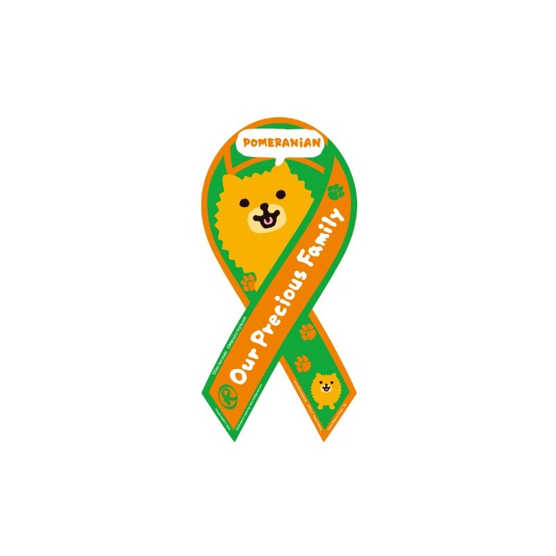 Ribbon magnet OPF Pomeranian Orange