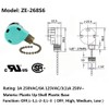 Ceiling Fan Switch ZE-268S6,3 Speed 4 Wire Ceiling Fan Pull