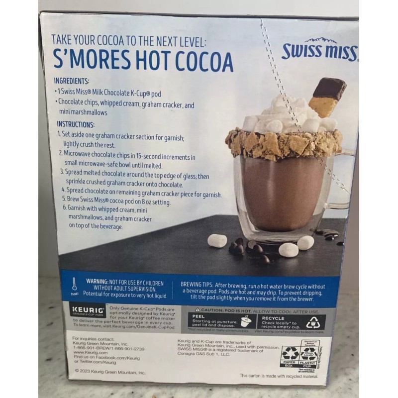 Swiss Miss Milk Chocolate Hot Cocoa K-Cups, 22 Count In