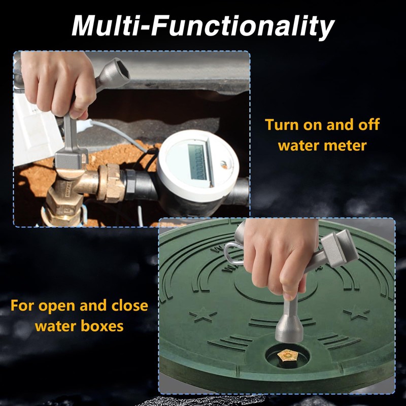 EVRBUL EVRBUL Meter Curb Box Key Wrench for Meter Pit