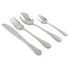 APOLLO Stainless Steel Martele Cutlery Set, Set of 16, Silver,