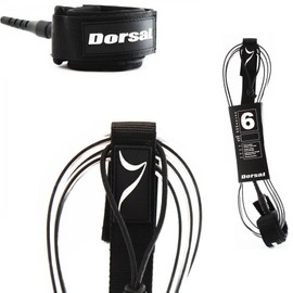DORSAL Surf Leash for Surfboard Longboard SUP Leg Rope 6' Clear