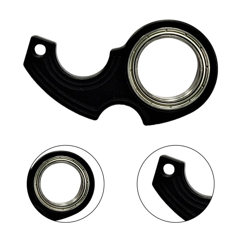 2PCS Finger Keychain Spinners, Aluminum Alloy Keychain Spinner Toy Novelty