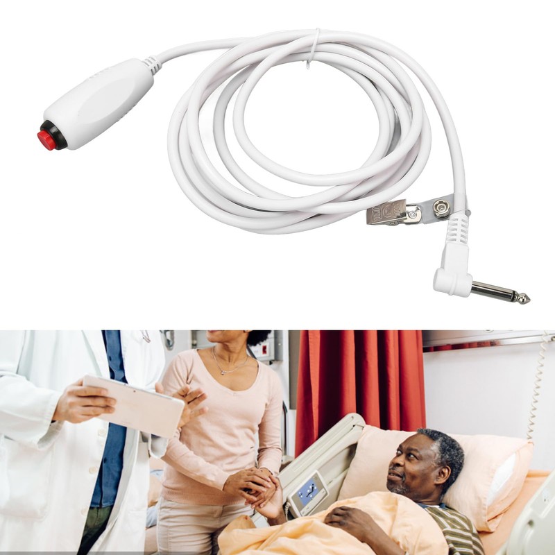Push Button Cord, Universal 6.35mm Interface Replacement Nurse Call Cord