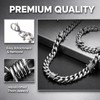 Kigeli Barbed Wire Necklace and Bracelet Set with Jewelry Box