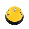 2Pcs Yellow Smiling Face Desk Bell,Call Bell for Hotel Restaurant