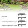 4Pcs Large Stepping Stones,Outdoor Stepping Stones with 24pcs Ground Stakes,Outside