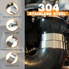 MINERGUY 2 Inch T Bolt Hose Clamps 304 Stainless Steel,