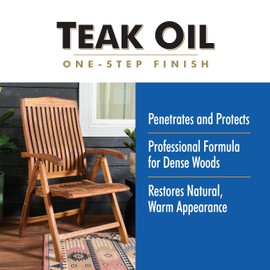 Watco Teak Oil Wood Finish, Gallon, Clear, 2 Pack